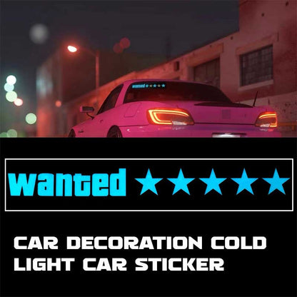 Dynamic light sticker for car triangle window