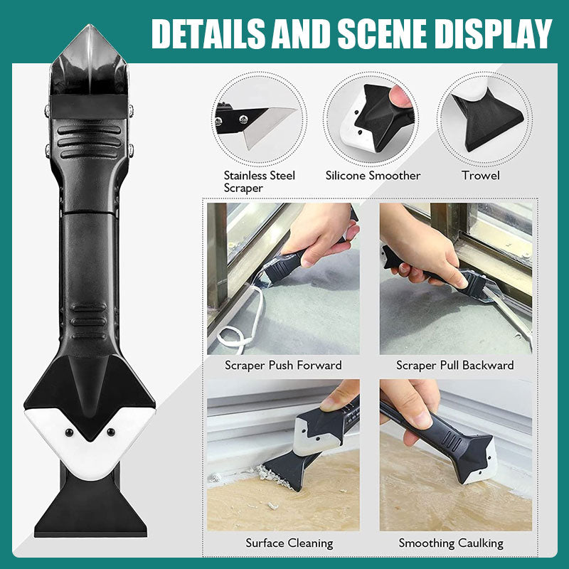 3-i-1 multifunktionell silikonborttagare