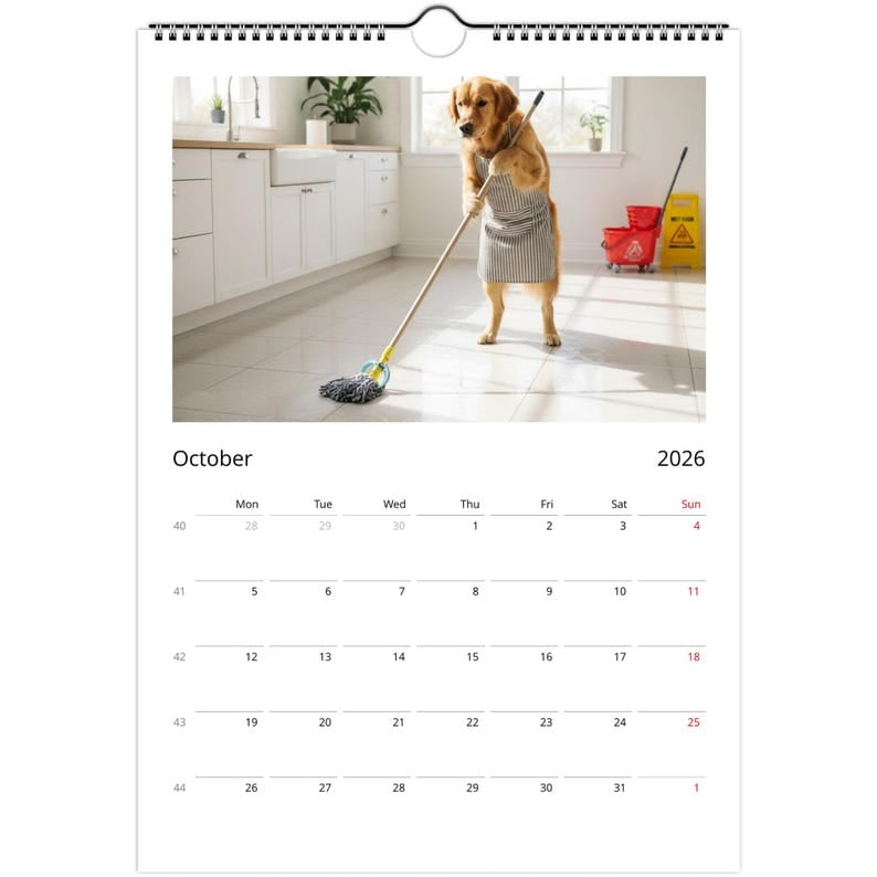 🎁Golden Retriever-hundkalender 2026 – Dagliga aktiviteter