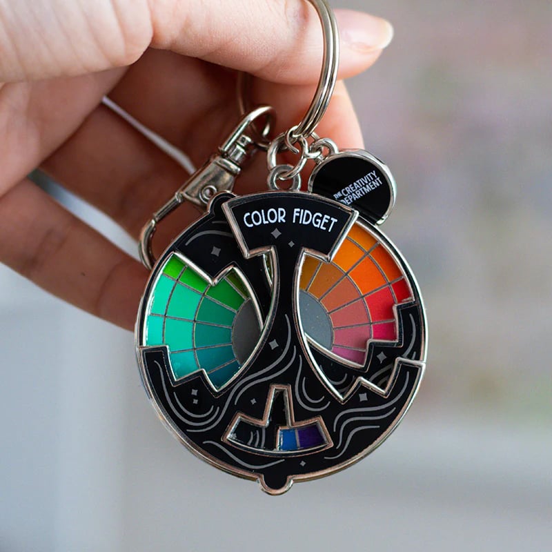 🌈Färgad Fidget Emaljnål (✨Ett Hjul med Tjugo Nyanser)