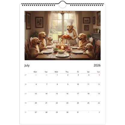 🎁Golden Retriever-hundkalender 2026 – Dagliga aktiviteter