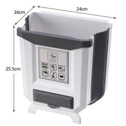 Foldable Kitchen Cabinet Door Mounted Trash Can and Rubbish Bucket