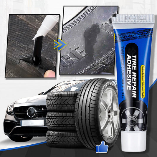 🎁 KÖP 1, FÅ 1 GRATIS! 🔧🚗 Väderbeständiga, vattentäta, flexibla däckreparationslim