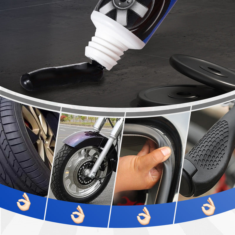 🎁 KÖP 1, FÅ 1 GRATIS! 🔧🚗 Väderbeständiga, vattentäta, flexibla däckreparationslim