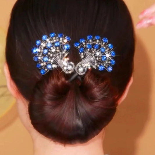 🦚Fashionabla retro lockiga blommiga tillbehör