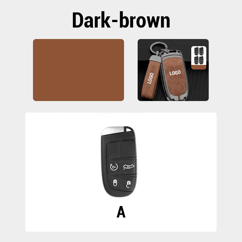 Suitable for Dodge models-genuine leather key cover