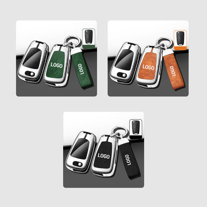 For Opel Leather Keychain
