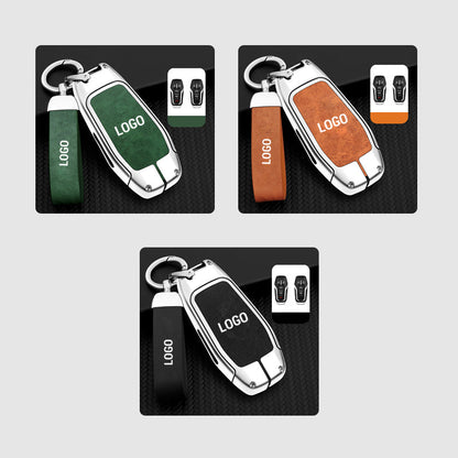 For Mustang Leather Keychain