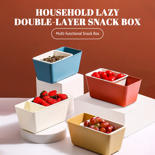 Household Lazy Double-layer Snack Box