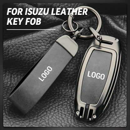 For Isuzu Leather Keychain