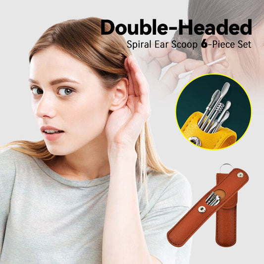 Double-Headed Spiral Ear Scoop 6-Piece Set