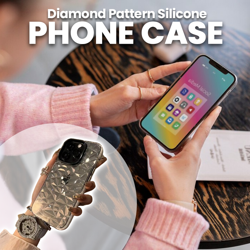 Diamond Pattern Silicone Phone Case